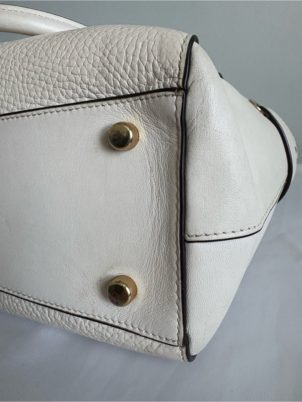 Coach Blake Carryall Chalk Pebbled Leather Satchel - Picture 6 of 12